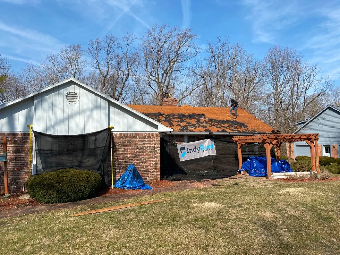 Soffit and fascia work in Meridian Hills