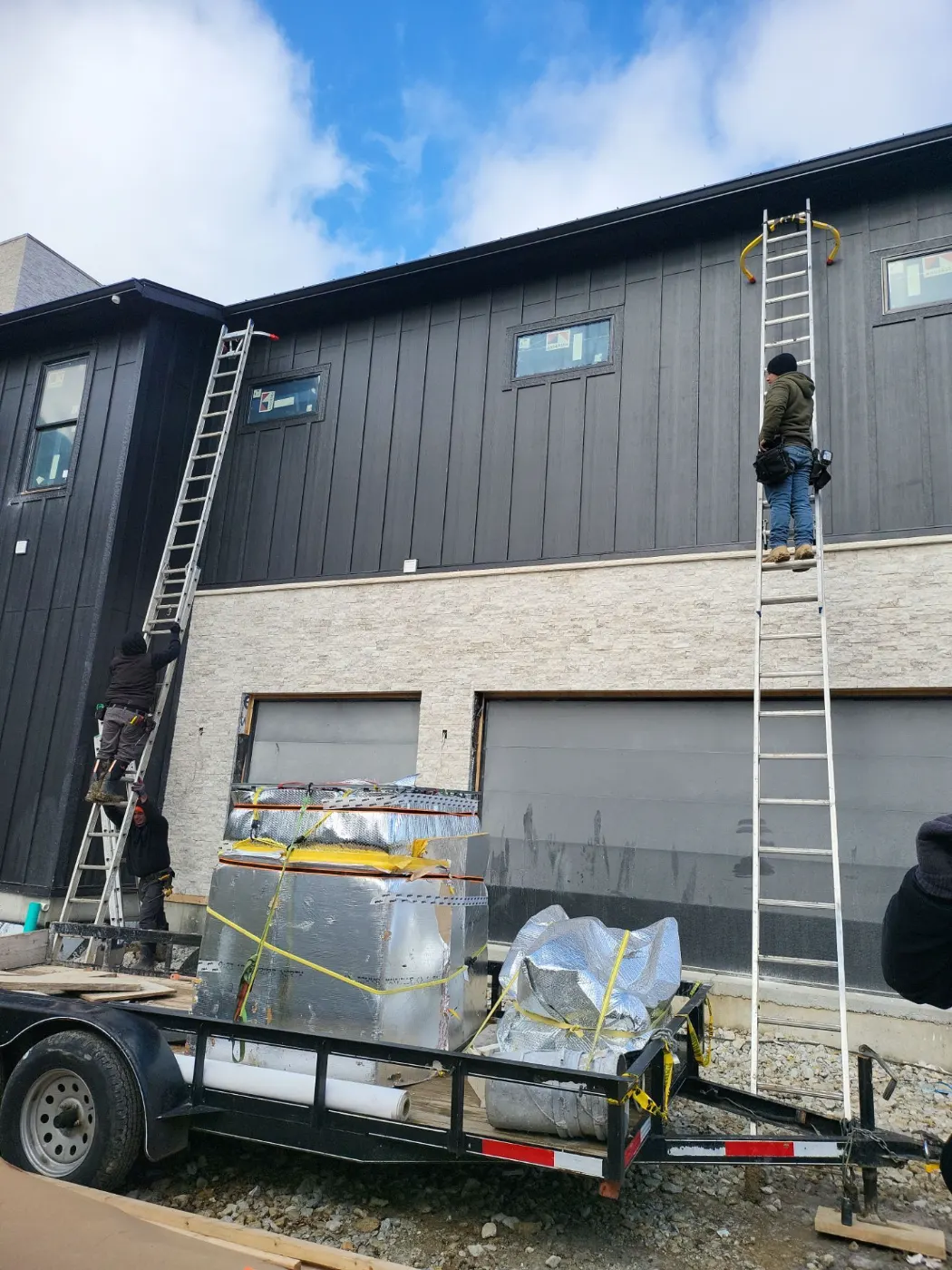 Storm-damaged siding documented in Meridian Hills